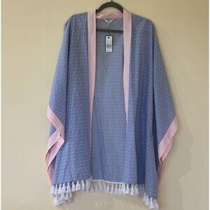 Crown & Ivy Blue Kimono NWT — Tassel Hem Lightweight Cover-Up